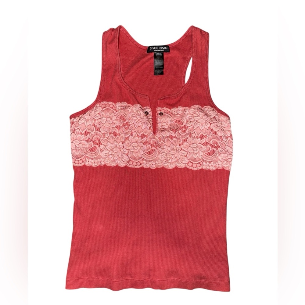 bisou bisou lace tank